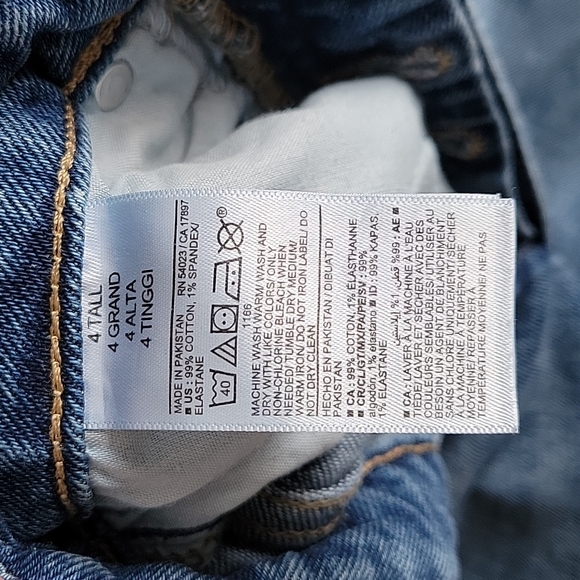 Old Navy Higher High-Rise OG Straight Button-Fly Ripped Jeans - Picture 5 of 10